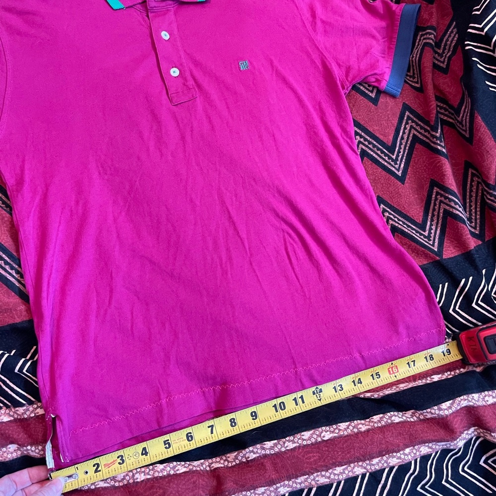 CH Carolina Herrera Men’s Polo Collared Shirt Pink Magenta sz M? - Picture 8 of 11